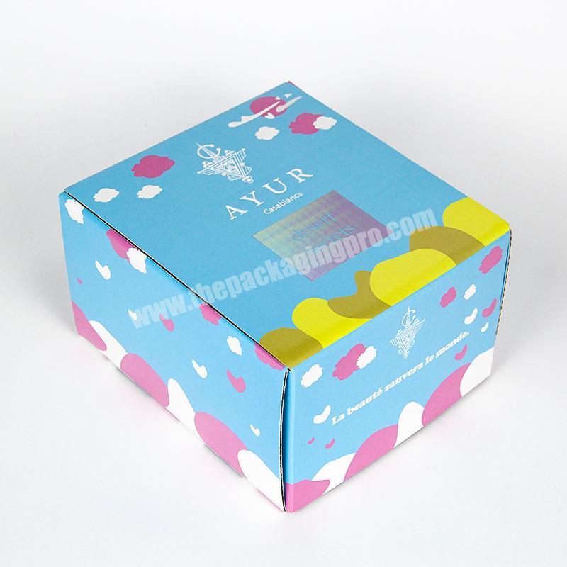 Gift Packaging Box Foldable Print Airplane Corrugated Cardboard Mailing Box With Custom Logo
