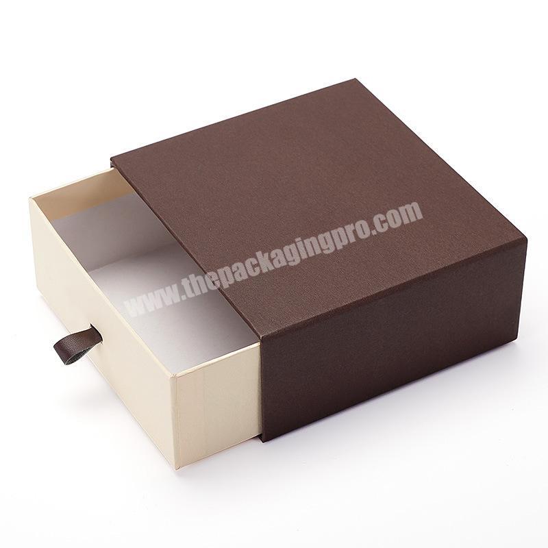 Hard Rigid Cardboard Luxury Sliding Box Gift Sleeve Drawer Box Packaging