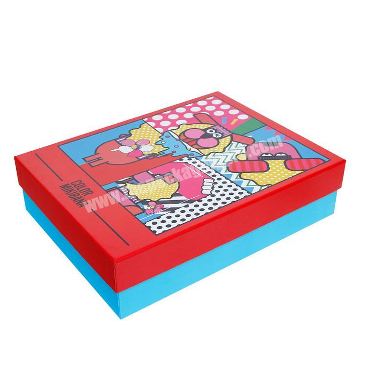 High-End cartoon paper boxes clothing,boxes cardboard paper for gift