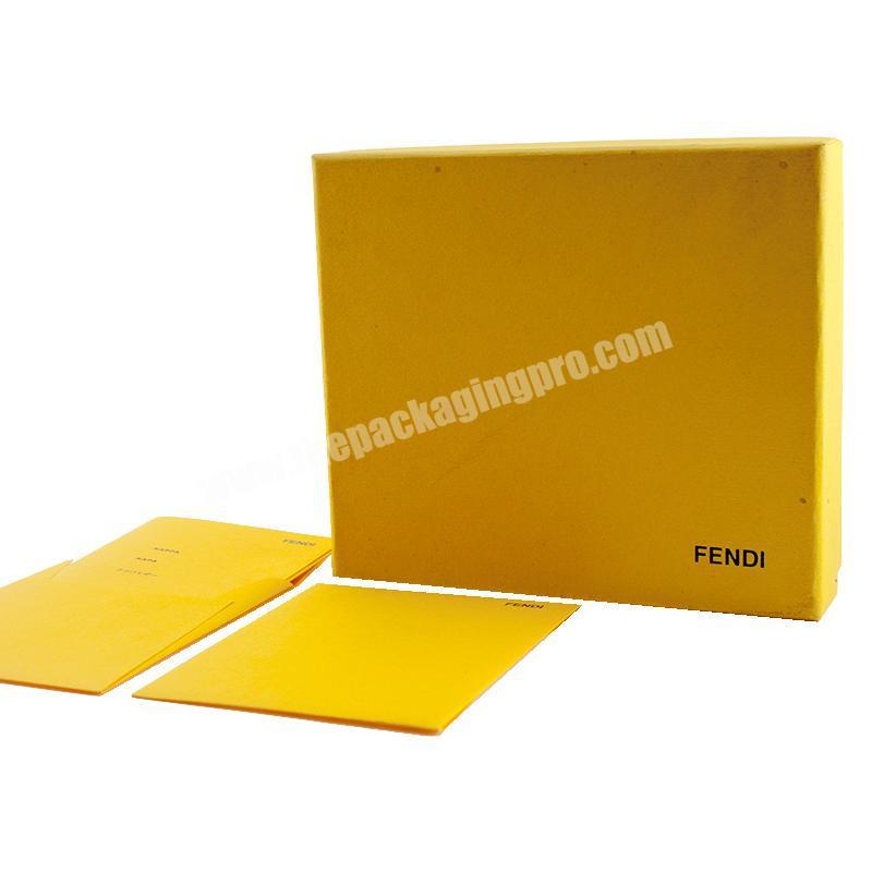 High Grade Custom Yellow Color Gift Paper Packaging Cardboard Box