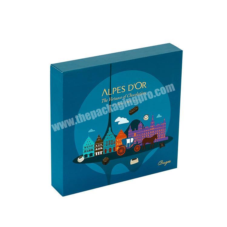 High Quality Custom Logo Gift Paper Packaging Chocolate Box With Lid And Base