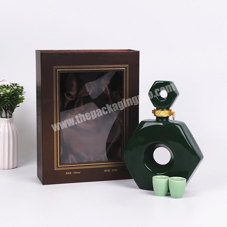 High Quality Luxury Cardboard Paper Custom Printed Logo Wine Packaging Box