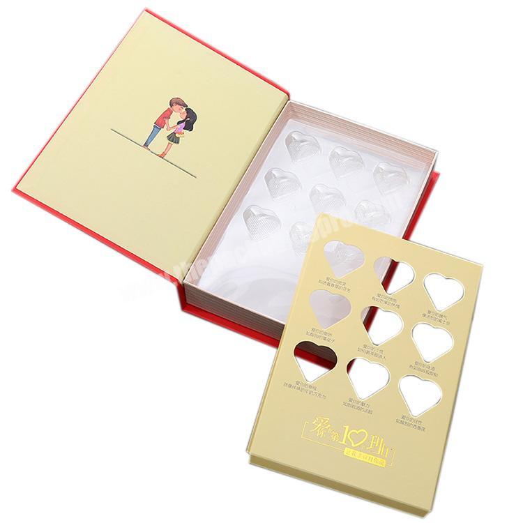 High-end Printing Luxury Boutique Stamping Printed Chocolate Paper Box fo Chocolate Gift