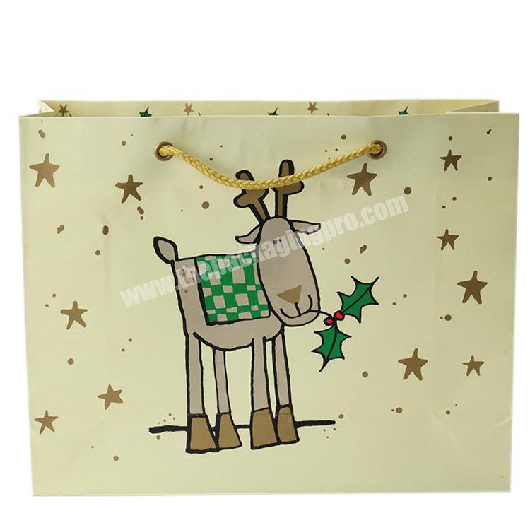 High end custom craft paper bag gift pack bag,christmas gift bag paper