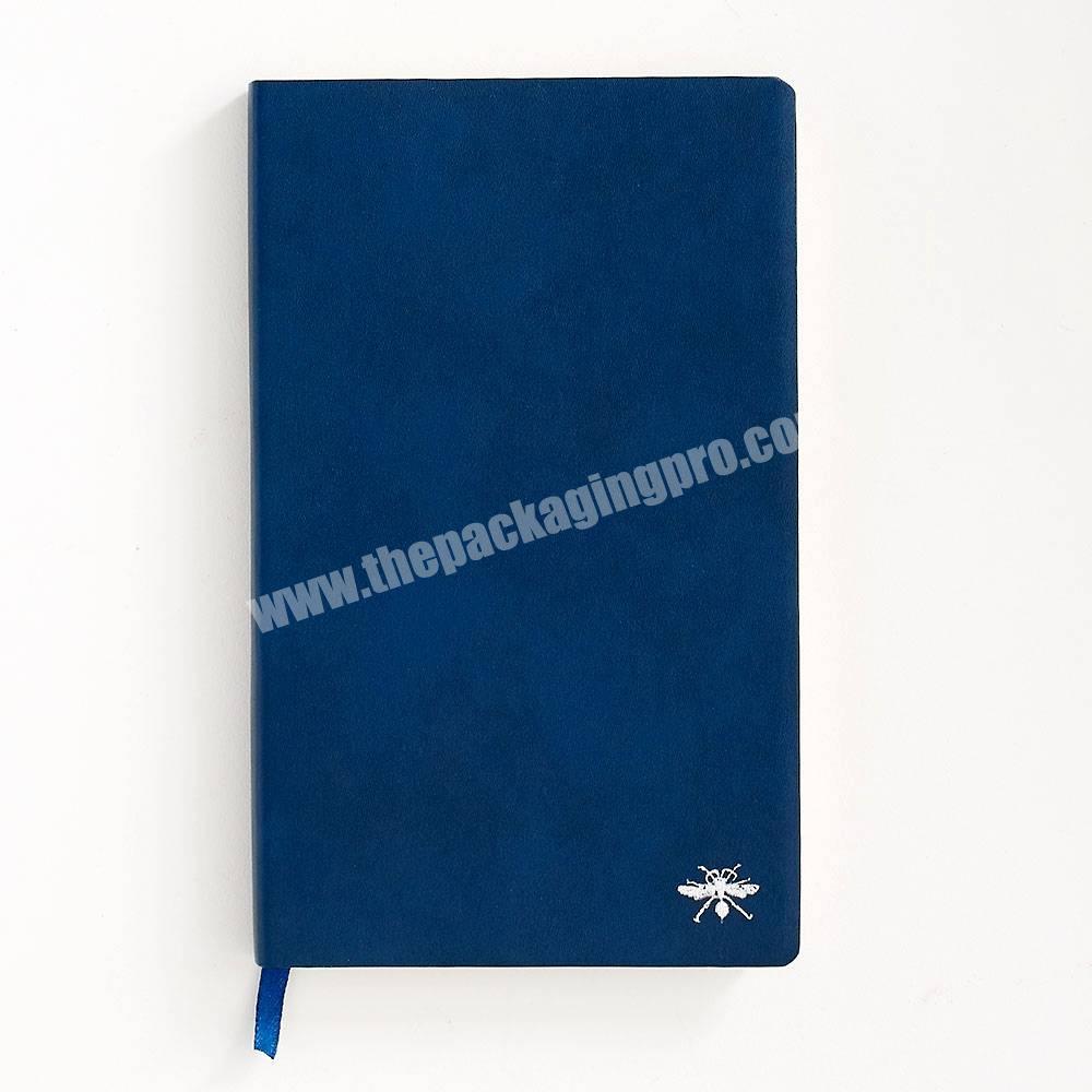 High quality free sample personalized printed pu leather custom a5 hardcover dotted notebook with logo