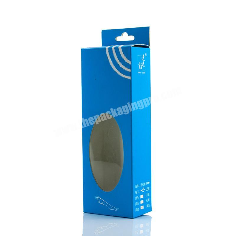 Hot Sale Printed Wholesale Hanger Tuck End Custom USB Cable Custom Paper Packaging Box