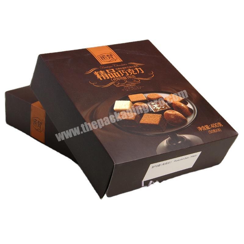 Hot factory wholesale vanished gold foil printed box packaging box for  food