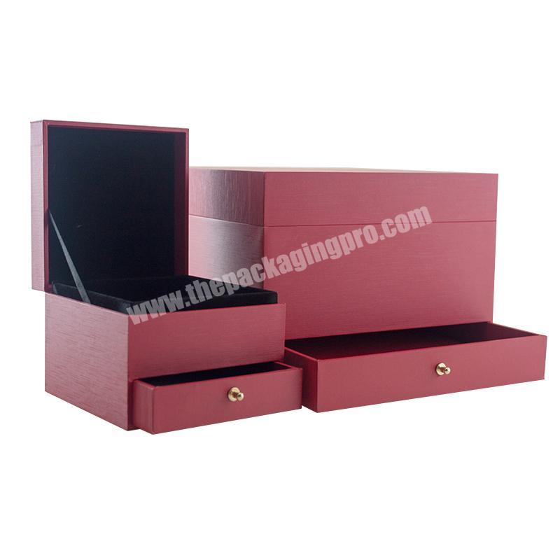 Jewelry Boxes, Paper Boxes Luxury Vintage Design Customized Logo Large Size Packaging Box