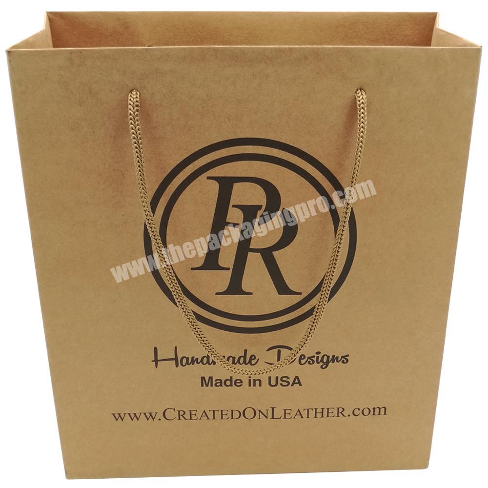 Logo colored gift shopping brown paper kraft bag