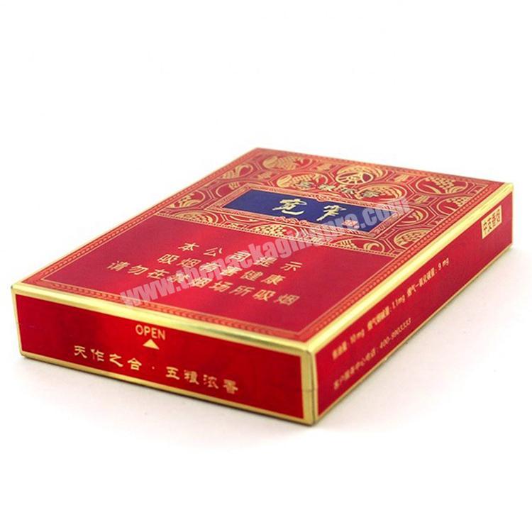 Luxury Custom Logo Paper Gold Stamping Cigarette Packing Cigar Gift Box, Paper Decoration Box