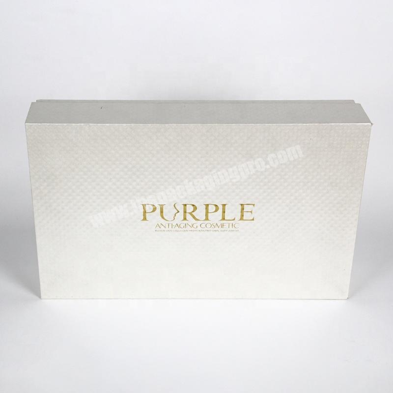 Luxury Customize  LOGO Holographic Marble Paper Gift Wig Hair Extension Magnetic Packaging Box