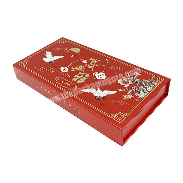 Luxury Red Gift Cardboard paper cover box folding;paper box lid for lipstick
