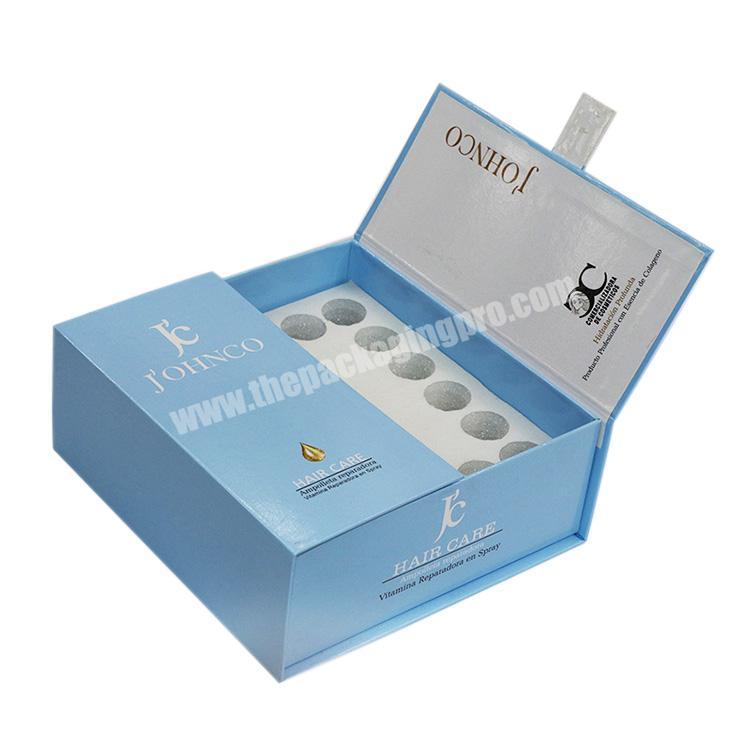 Luxury Special Paper Cardboard Hair Care Packaging Box with Double Doors Opened