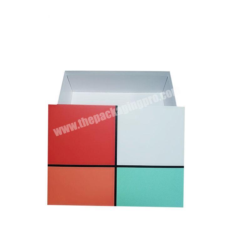 Manufacturer custom packaging gift box rectangular color large gift box