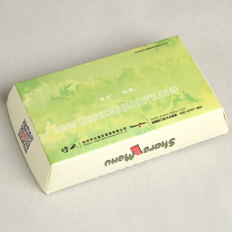 New Design Colorful Printing Box For Take Out Sushi White Craft Paper Box For Take Away