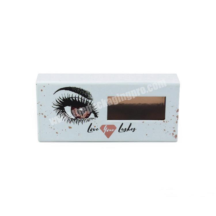 New arrival custom paper eyelash container box,paper folded gift box