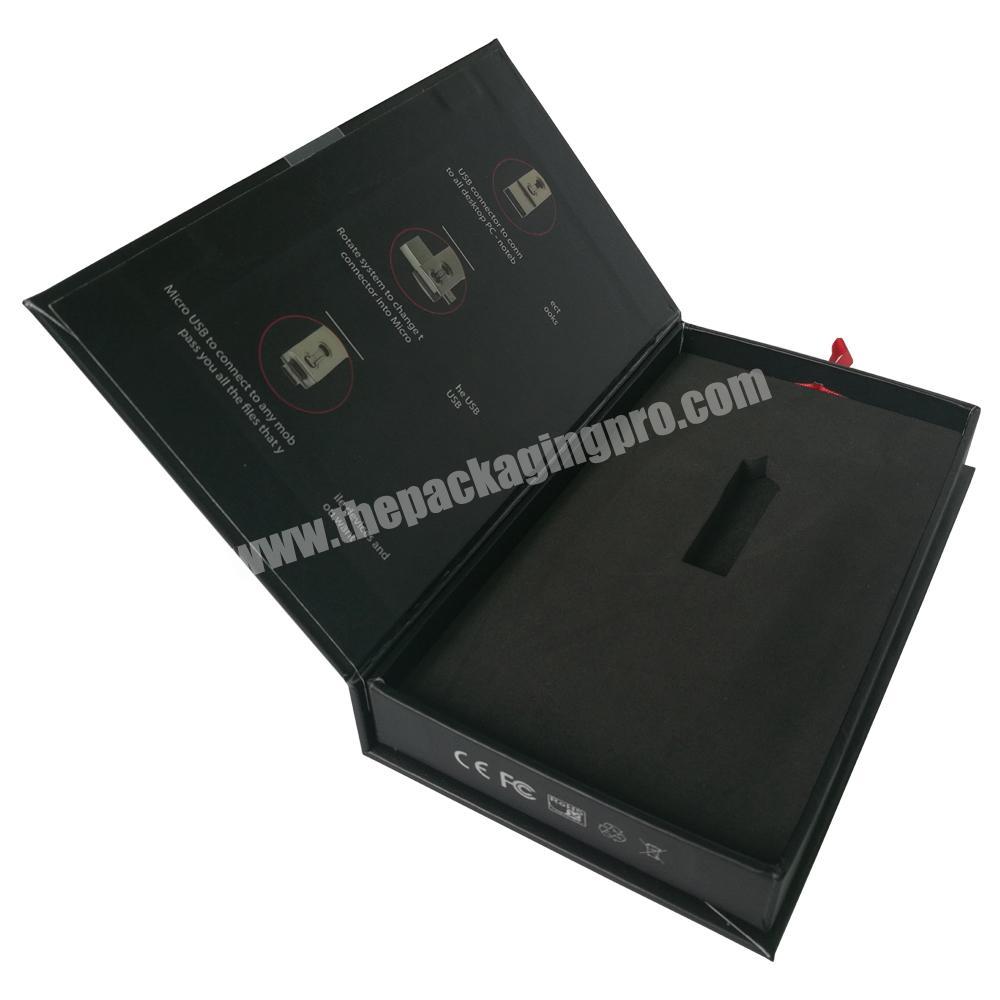 OEM custom wedding usb gift box and simple printing photo box publisher company