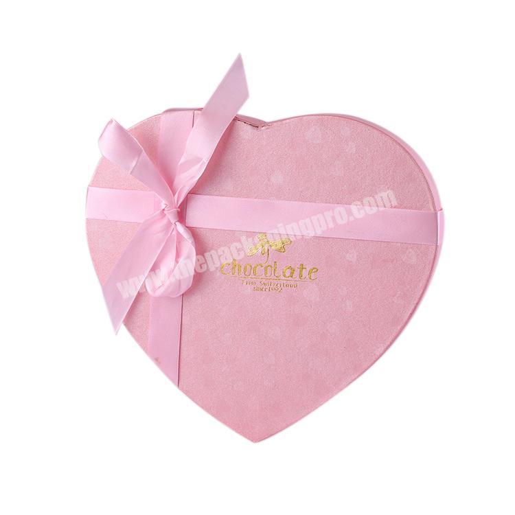 Personalized Wholesale heart shape paper box pink,chocolate paper packaging gift box
