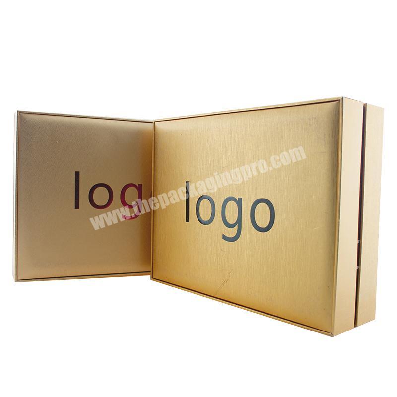 Printing Custom Luxury Pu Brow Yellow Hard Board Paper Gift Box
