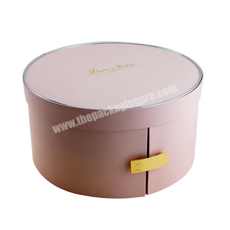 Round High-end Double Layer Moon-cake Box Wedding Handmade Gift Box Packaging Box