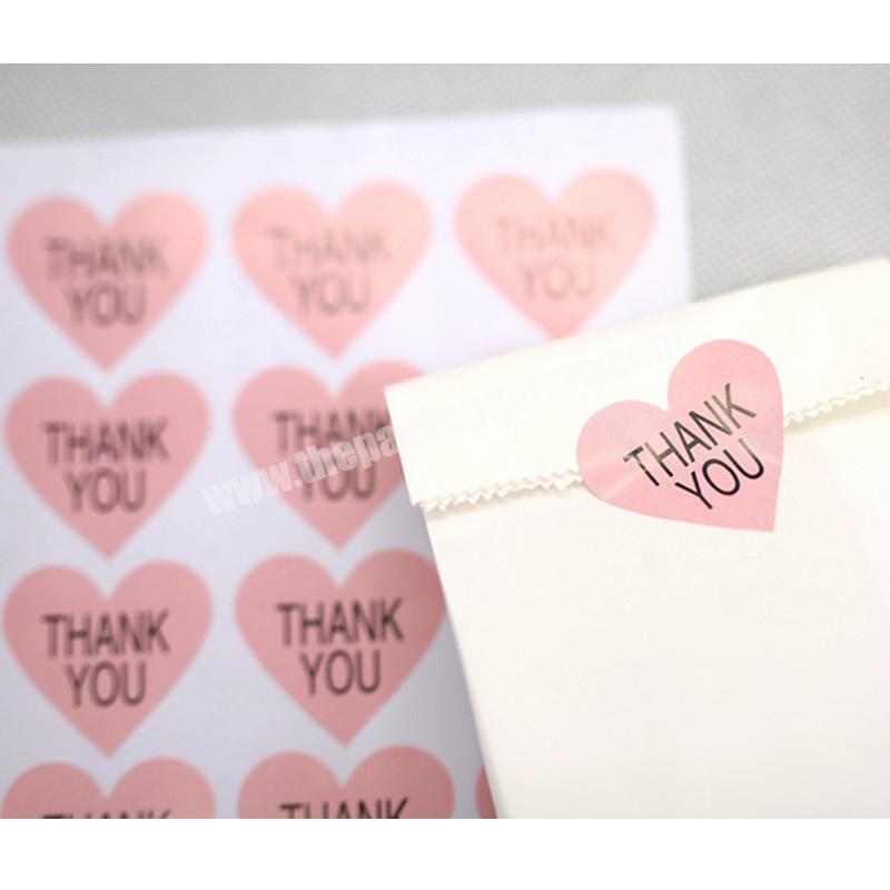 Thank you gift sticker packaging sticker customization with Blessing