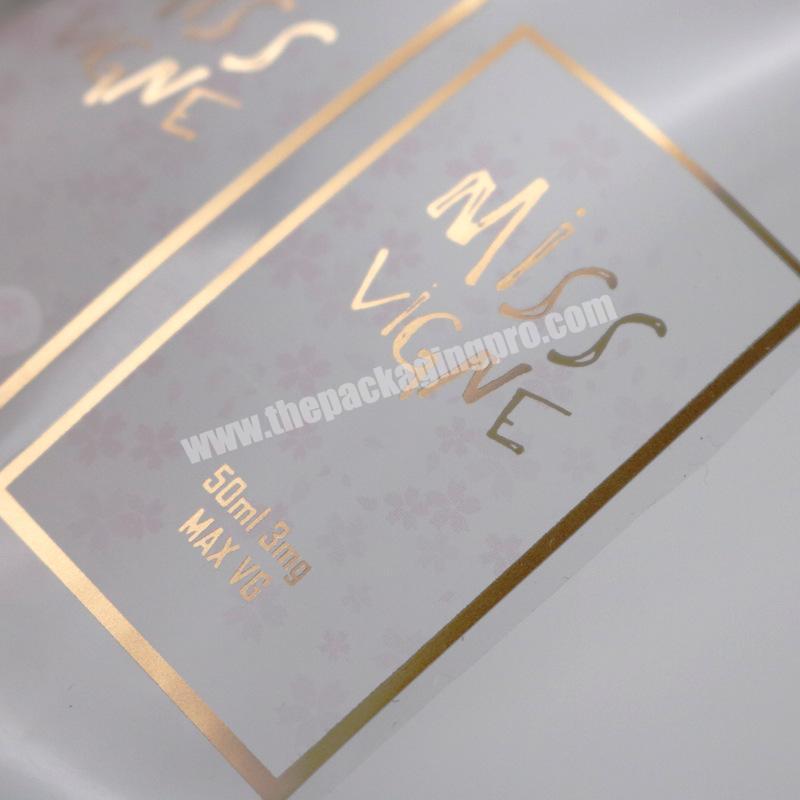 Waterproof Low Price A4 Size Paper Label Color Printing Transparent Vinyl Sticker With Foil Logo