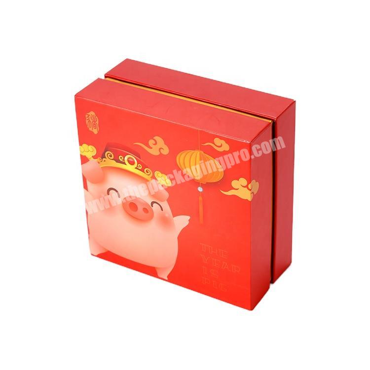 Wholesale Custom Logo Paper Gift Packaging 2 Piece Rigid Cardboard Lid Box With Bottom