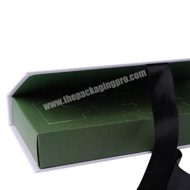 Wholesale High Quality Custom Logo Special Paper With Book type and Ribbon knot Gift Box