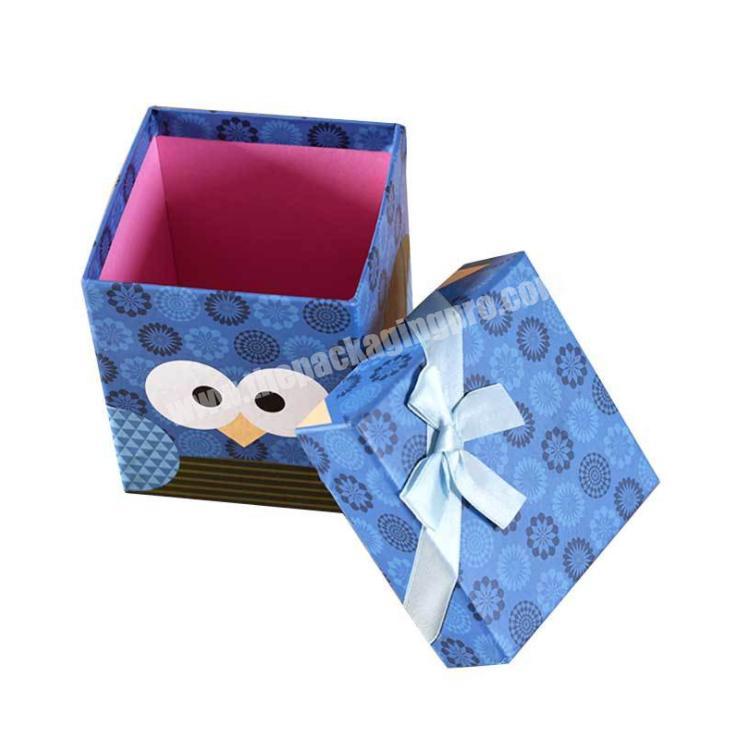 Wholesale Luxury Hot Stamping Cardboard Bow Tie Packaging Box With Ribbon