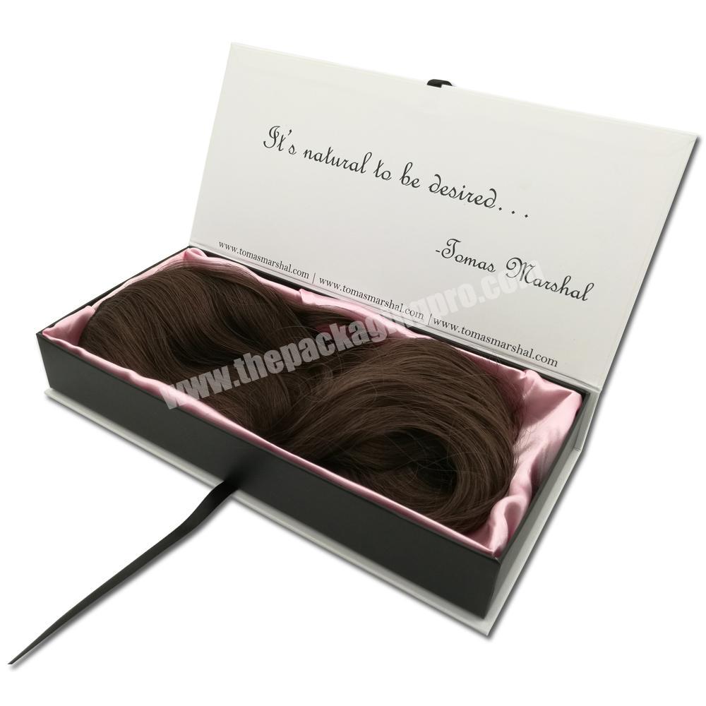 Wholesale hair carton custom logo wig packaging box