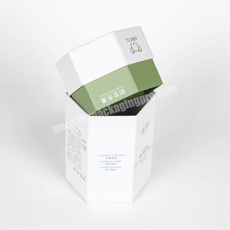 hexagon cylinder box packaging for cosmetic and jewelry custom boxes with logo customization
