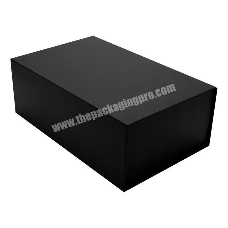 hot selling black gift  matte black paper lash box from China