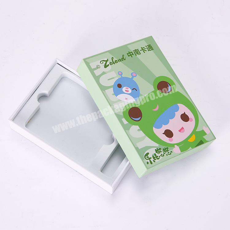 laminate lid and bottom paper packaging gift box with EVA insert
