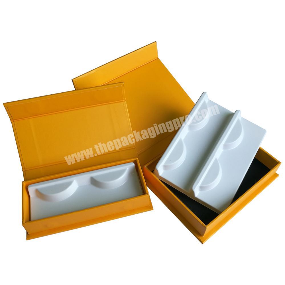luxury custom false eyelash packaging box and false eyelash paper gift box factory from China