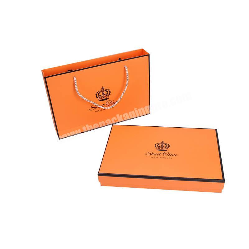 new Simple orange scarves gift boxes for T-Shirts pajamas exquisite scarves,