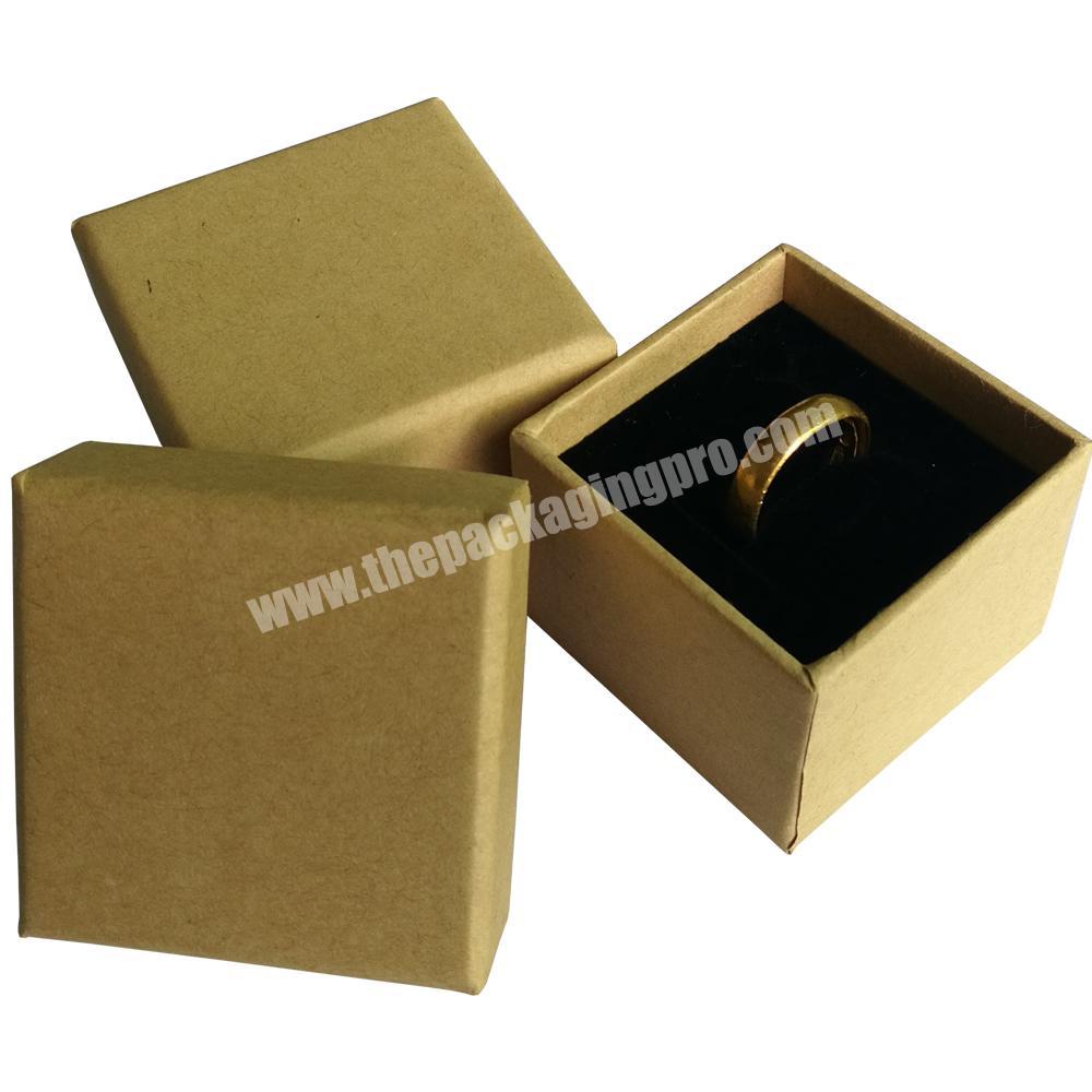 with your own design custom recycled kraft paper ring box and gift box from China factory