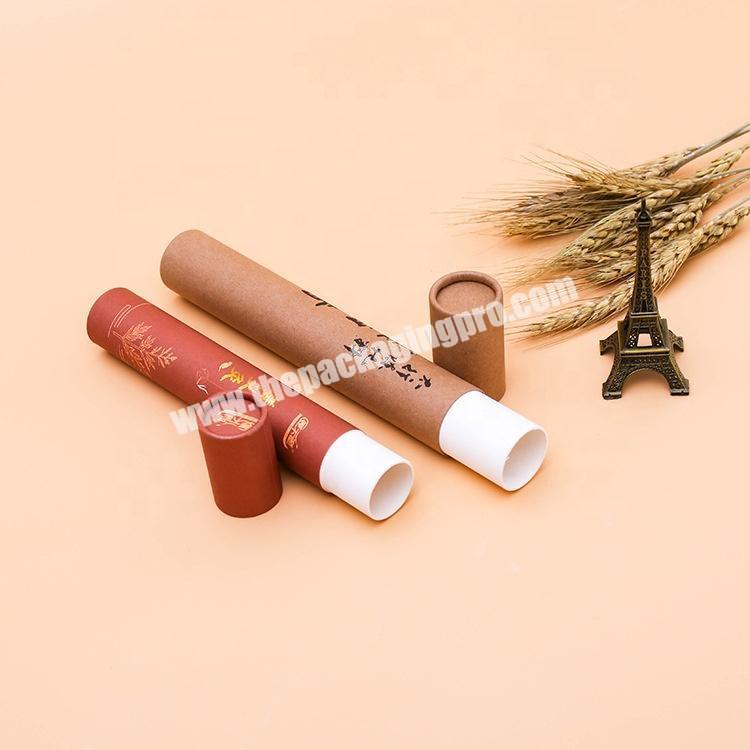 0.5oz 1oz 1.5oz 2.5oz biodegradable cardboard push up paper tube for deodorant kraft lip balm container tubes packaging