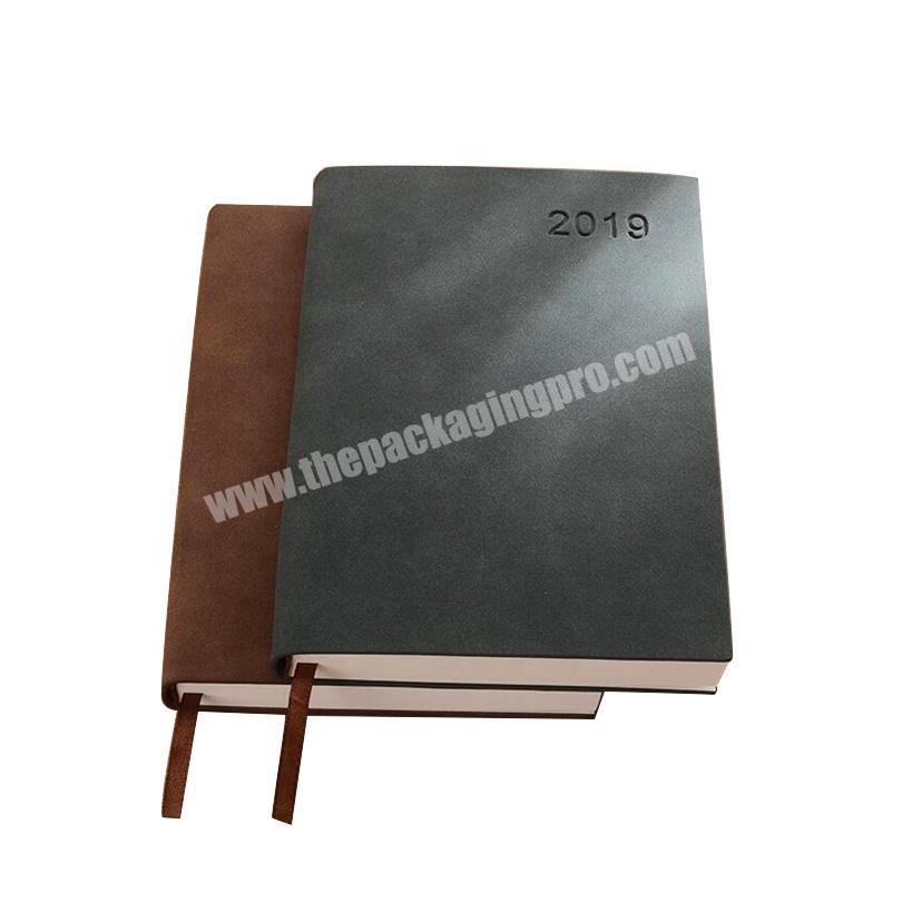 2018 Hot sell custom leather agenda journal notebook