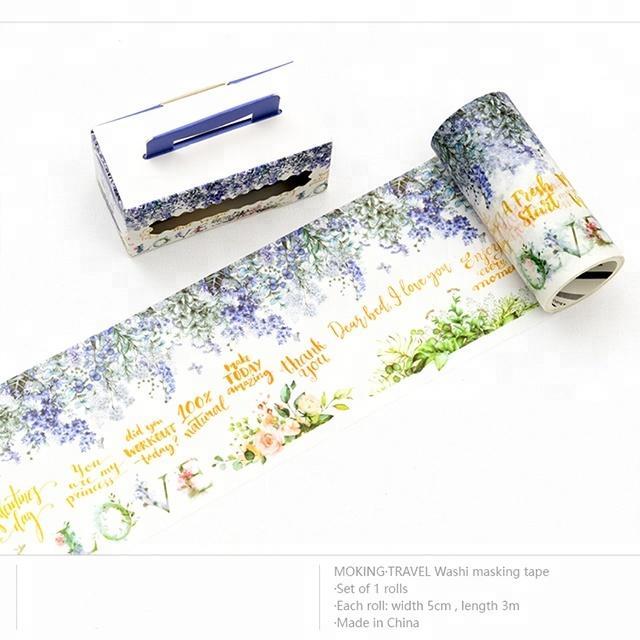 2018 high quality decoration washi paper roll tape