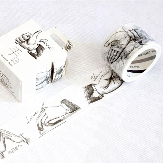 2018 popular travel decorative adhesive custom printed washi tape