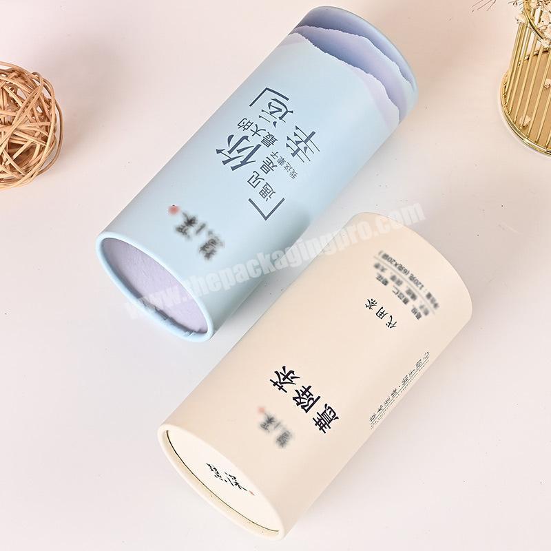 2021 eco friendly custom design kraft paper cardboard lip balm tube deodorant container paper tube packaging
