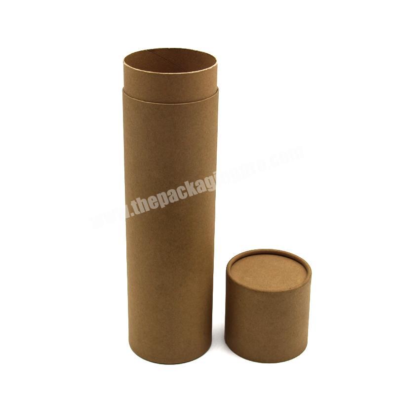 2021 retro simple High quality waterproof 10ml 15ml 20ml 30ml 50ml brown custom paper tube