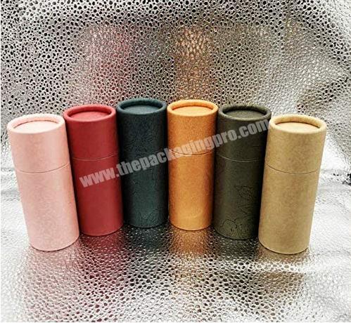 20ml lip balm tube packaging Kraft Paper Tube Deodorant Containers Refillable Cosmetic Container