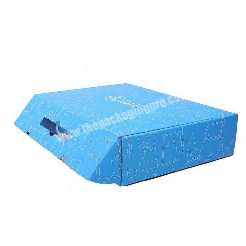 Cardboard corrugated wholesale clear plastic storage packaging carton folding box with pvc window