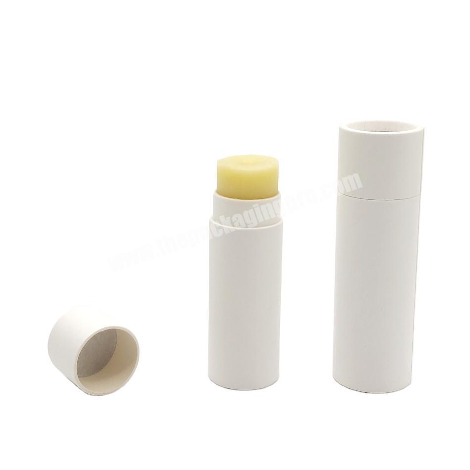 Custom Size / Design Recycled push up paper tube with wax paper 75g deodorant stick container deodorant round tube