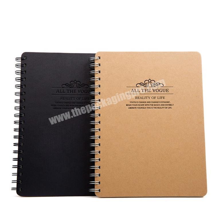 A4 Super thick Vintage Copybook Kraft Travel Diary Students Hard Cover Notebook with 60 Sheets Inner Pages