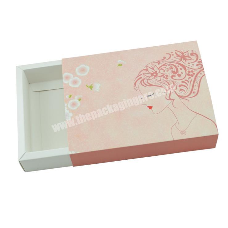 Acrylic Rose Pink Boxes Tandem Packaging Drawers Plastic Storage With Drawers Jewerly With Pouch Drawer Box Jewelry