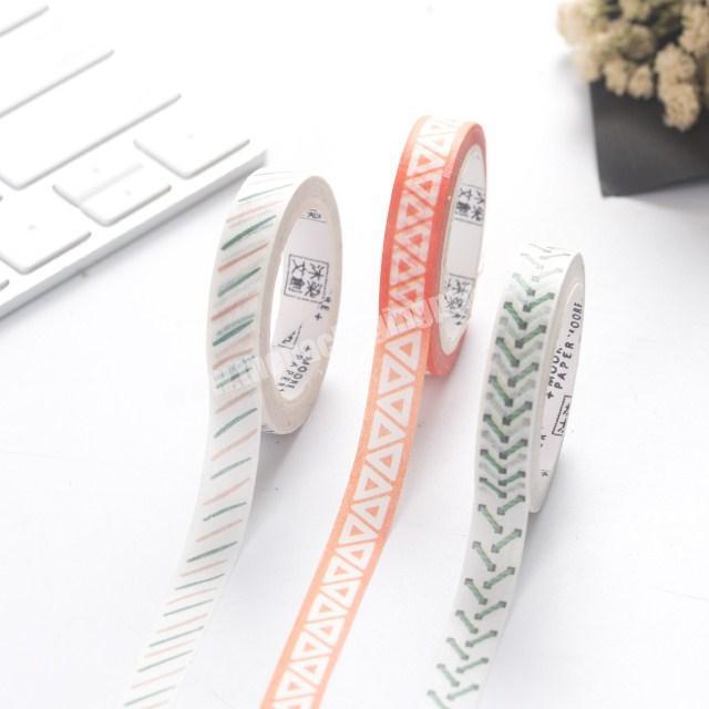 All kinds of shapes washi tape paper printed custom for decoration