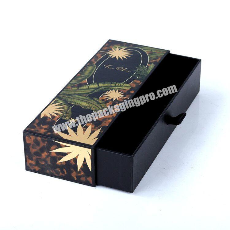 custom slide open luxury jewelry gift small full color paper packaging box