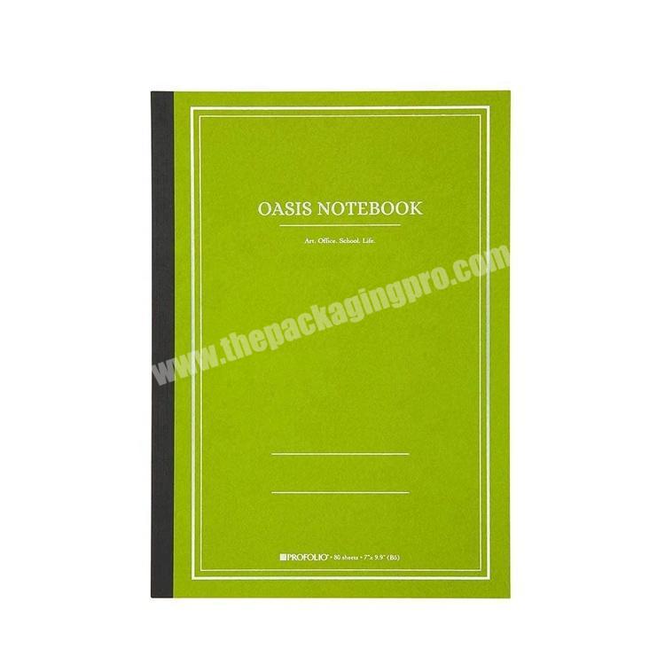 B5 size student note book with logo